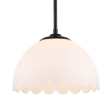 Golden 6954-M BLK-OP - Golden Lighting Dorinda 1-light Pendant in Matte Black
